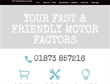 Tablet Screenshot of abcmotorfactors.com